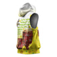 Melkam Enkutatash Ethiopian Sleeveless Hoodie Kebero Drum With Adey Abeba Flower - African Pride