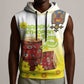 Melkam Enkutatash Ethiopian Sleeveless Hoodie Kebero Drum With Adey Abeba Flower - African Pride