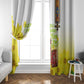 Melkam Enkutatash Ethiopian Window Curtain Kebero Drum With Adey Abeba Flower - African Pride