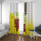 Melkam Enkutatash Ethiopian Window Curtain Kebero Drum With Adey Abeba Flower - African Pride