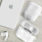 Nigeria Osun-Osogbo Festival AirPods Case White Lily Lei With Yoruba Pattern