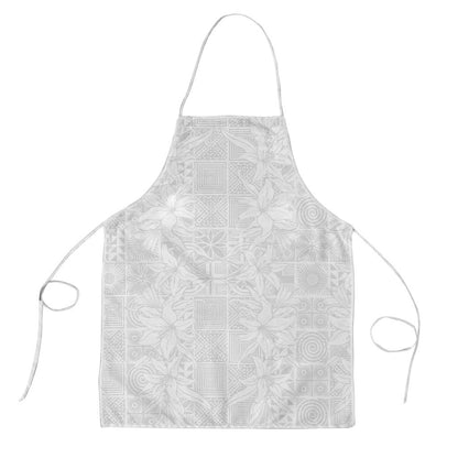 Nigeria Osun-Osogbo Festival Apron White Lily Lei With Yoruba Pattern