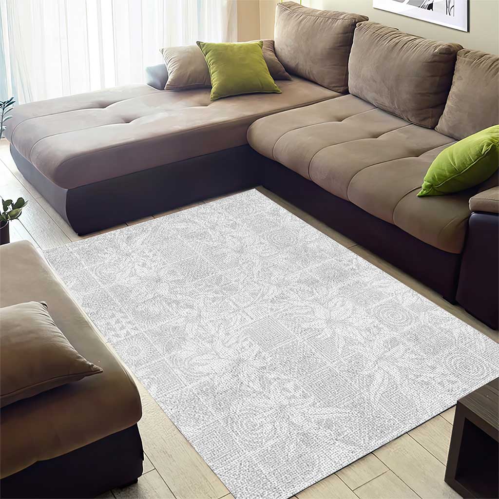 Nigeria Yoruba Osun-Osogbo Festival Area Rug White Lily Lei - African Pride
