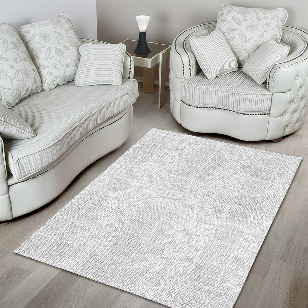 Nigeria Yoruba Osun-Osogbo Festival Area Rug White Lily Lei - African Pride