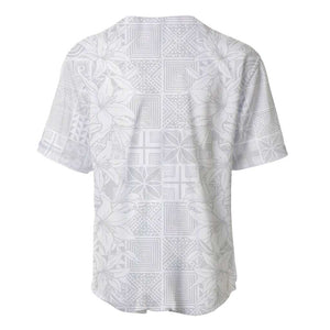 Nigeria Yoruba Osun-Osogbo Festival Baseball Jersey White Lily Lei - African Pride