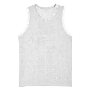 Nigeria Yoruba Osun-Osogbo Festival Basketball Jersey White Lily Lei - African Pride