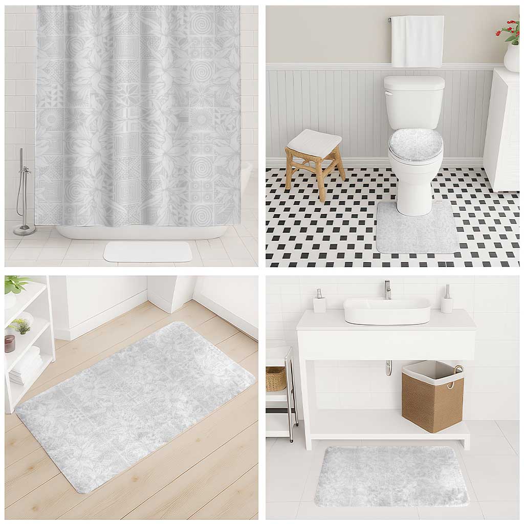 Nigeria Osun-Osogbo Festival Bathroom Set White Lily Lei With Yoruba Pattern