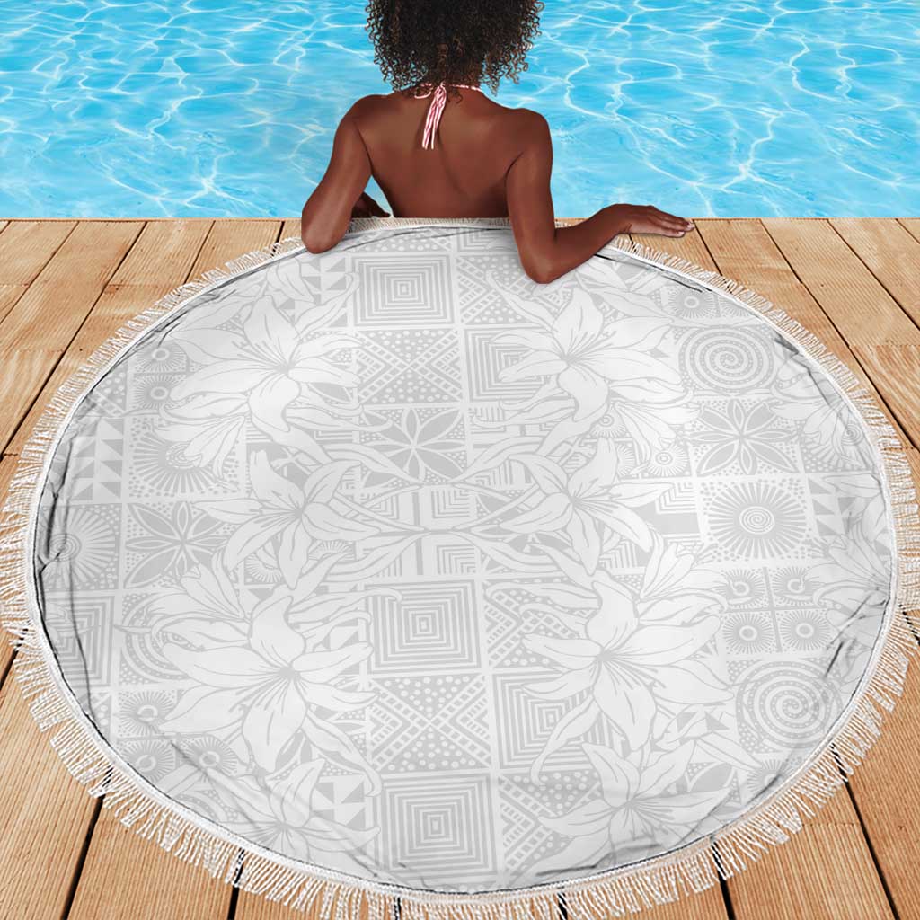 Nigeria Yoruba Osun-Osogbo Festival Beach Blanket White Lily Lei - African Pride