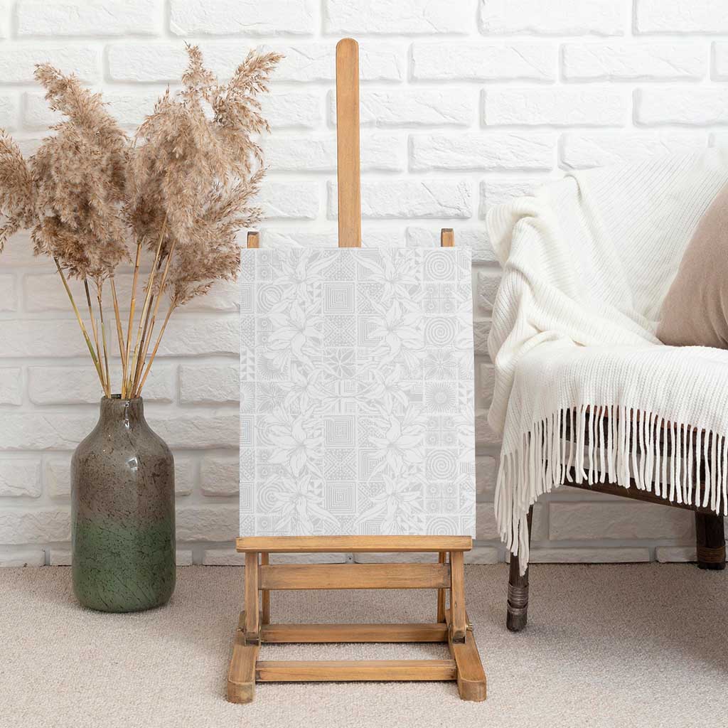 Nigeria Yoruba Osun-Osogbo Festival Canvas Wall Art White Lily Lei - African Pride