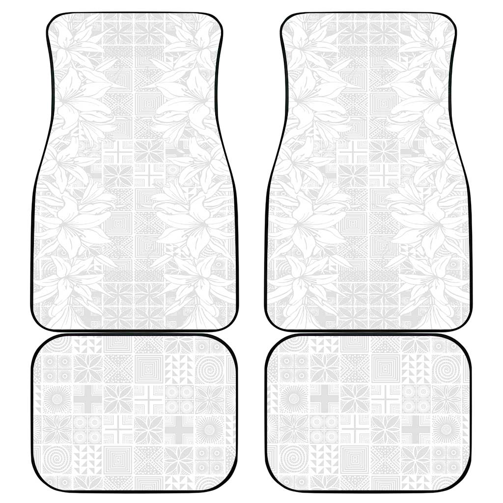 Nigeria Yoruba Osun-Osogbo Festival Car Mats White Lily Lei - African Pride