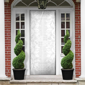 Nigeria Osun-Osogbo Festival Door Cover White Lily Lei With Yoruba Pattern