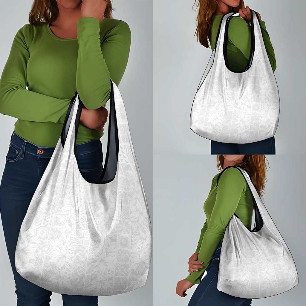 Nigeria Yoruba Osun-Osogbo Festival Grocery Bag White Lily Lei - African Pride