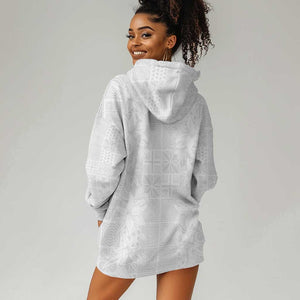 Nigeria Yoruba Osun-Osogbo Festival Hoodie Dress White Lily Lei - African Pride