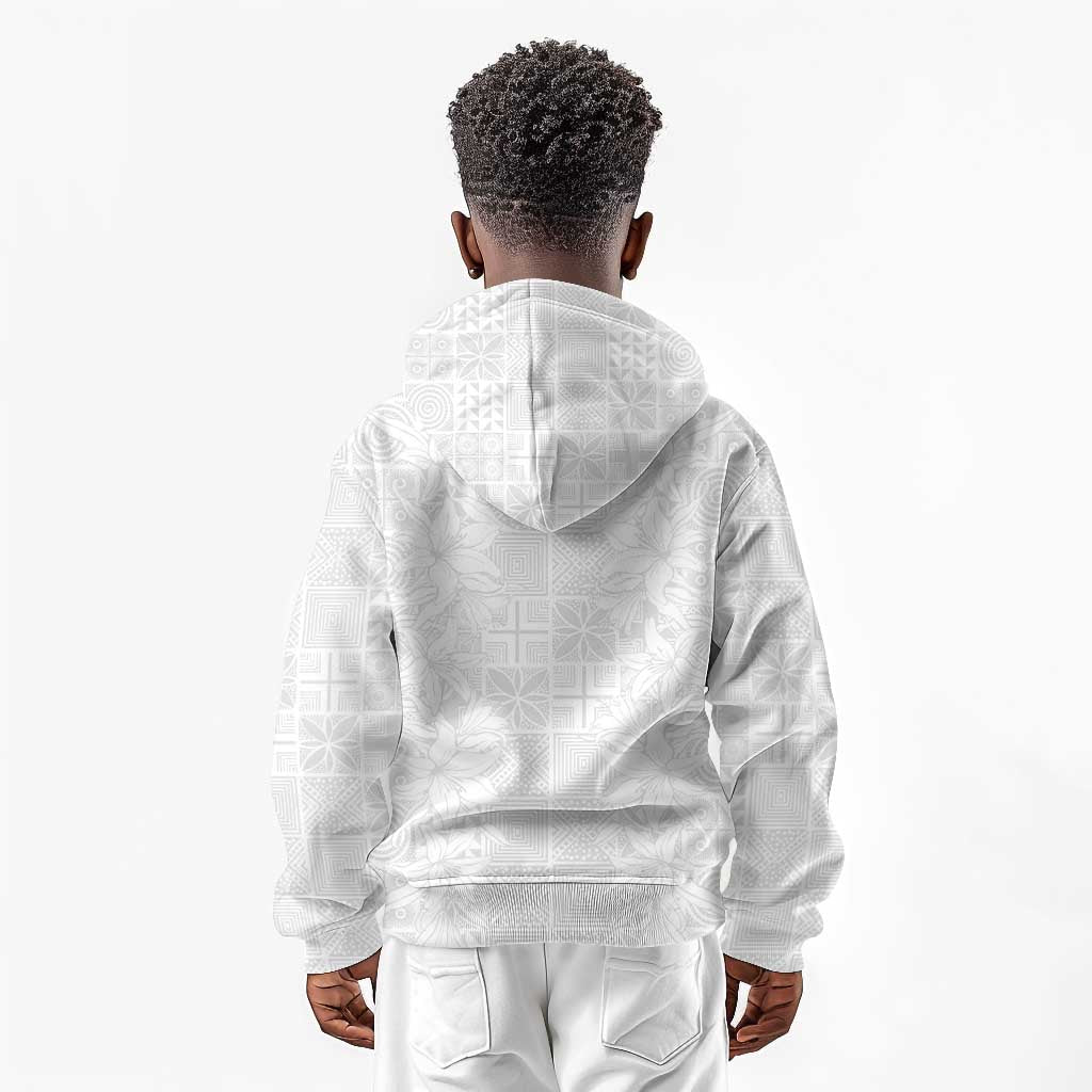 Nigeria Yoruba Osun-Osogbo Festival Kid Hoodie White Lily Lei - African Pride