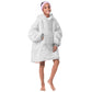 Nigeria Yoruba Osun-Osogbo Festival Kid Wearable Blanket Hoodie White Lily Lei - African Pride