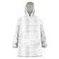 Nigeria Yoruba Osun-Osogbo Festival Kid Wearable Blanket Hoodie White Lily Lei - African Pride