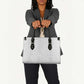 Nigeria Osun-Osogbo Festival Leather Bag White Lily Lei With Yoruba Pattern