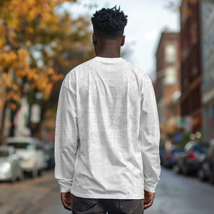 Nigeria Yoruba Osun-Osogbo Festival Long Sleeve Shirt White Lily Lei - African Pride