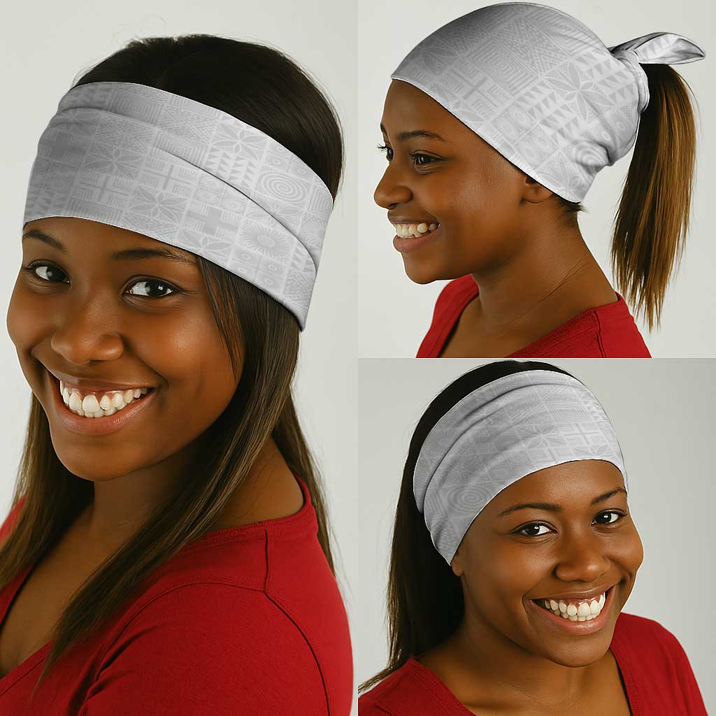 Nigeria Yoruba Osun-Osogbo Festival Neck Gaiter White Lily Lei - African Pride