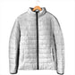 Nigeria Osun-Osogbo Festival Padded Jacket White Lily Lei With Yoruba Pattern