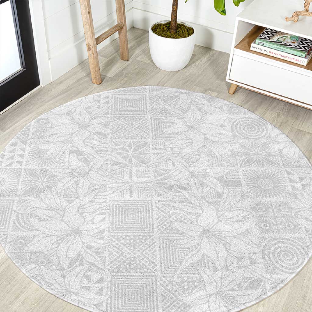 Nigeria Yoruba Osun-Osogbo Festival Round Carpet White Lily Lei - African Pride