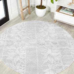 Nigeria Yoruba Osun-Osogbo Festival Round Carpet White Lily Lei - African Pride