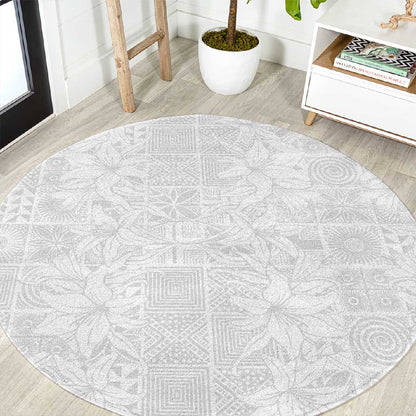 Nigeria Yoruba Osun-Osogbo Festival Round Carpet White Lily Lei - African Pride