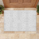 Nigeria Yoruba Osun-Osogbo Festival Rubber Doormat White Lily Lei - African Pride