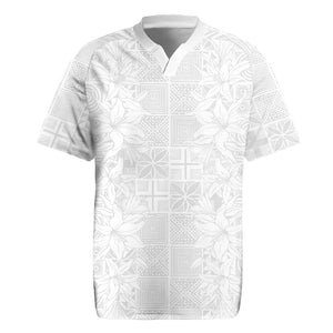 Nigeria Yoruba Osun-Osogbo Festival Rugby Jersey White Lily Lei - African Pride