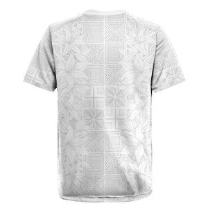 Nigeria Yoruba Osun-Osogbo Festival Rugby Jersey White Lily Lei - African Pride