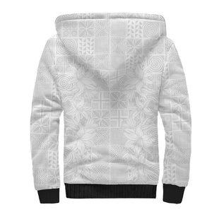 Nigeria Yoruba Osun-Osogbo Festival Sherpa Hoodie White Lily Lei - African Pride
