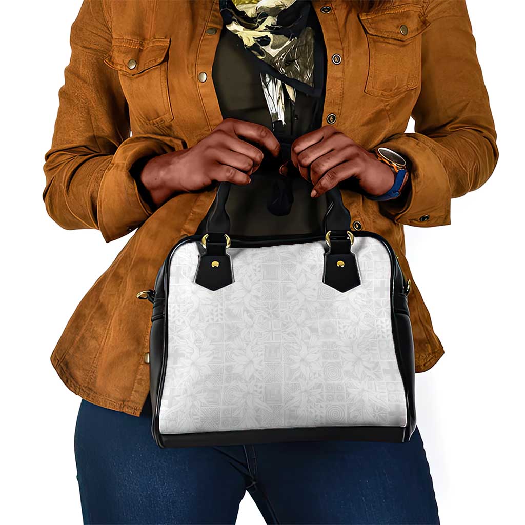 Nigeria Yoruba Osun-Osogbo Festival Shoulder Handbag White Lily Lei - African Pride