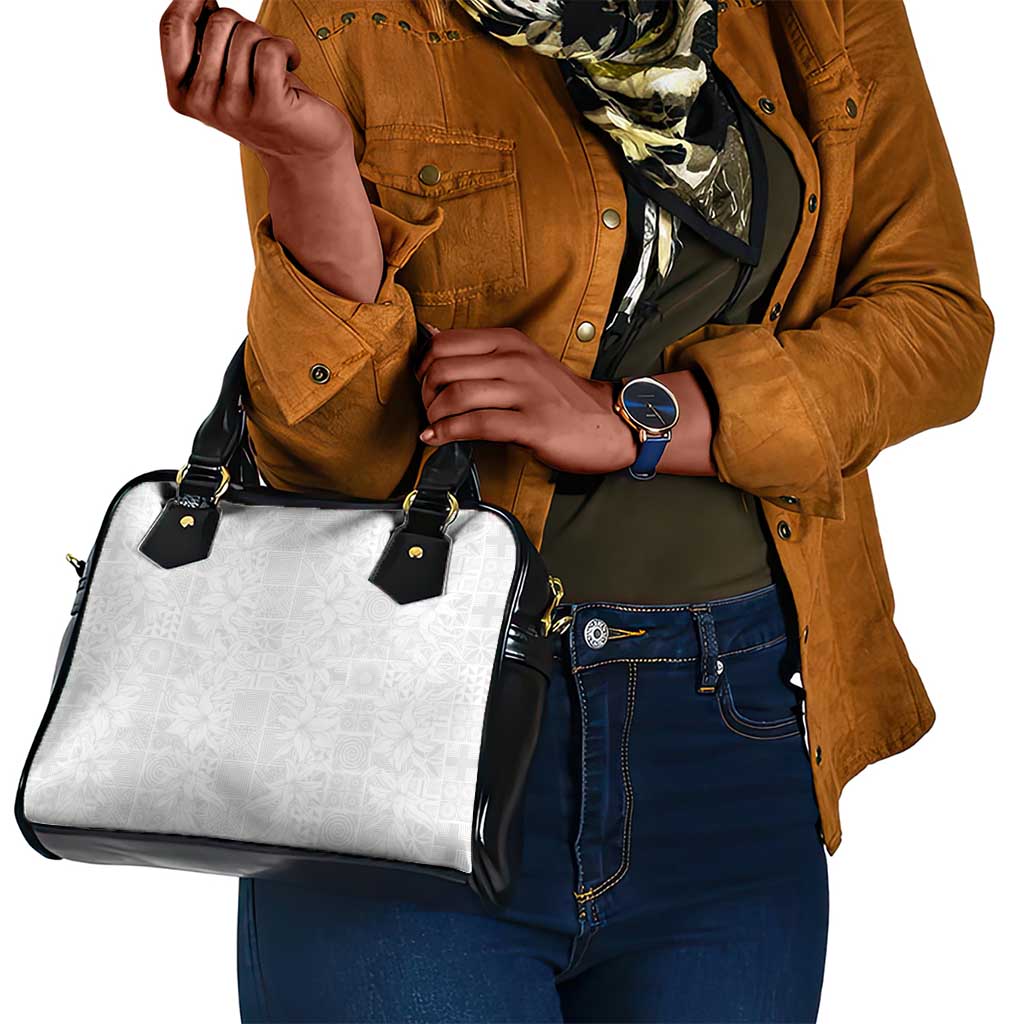 Nigeria Yoruba Osun-Osogbo Festival Shoulder Handbag White Lily Lei - African Pride