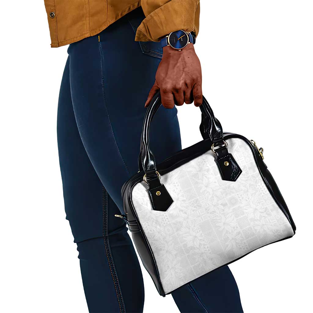 Nigeria Yoruba Osun-Osogbo Festival Shoulder Handbag White Lily Lei - African Pride