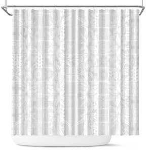 Nigeria Yoruba Osun-Osogbo Festival Shower Curtain White Lily Lei - African Pride