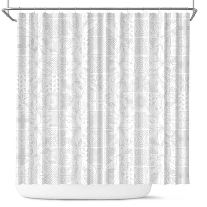 Nigeria Yoruba Osun-Osogbo Festival Shower Curtain White Lily Lei - African Pride