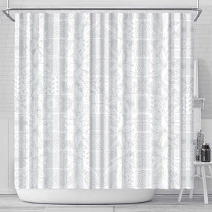 Nigeria Yoruba Osun-Osogbo Festival Shower Curtain White Lily Lei - African Pride