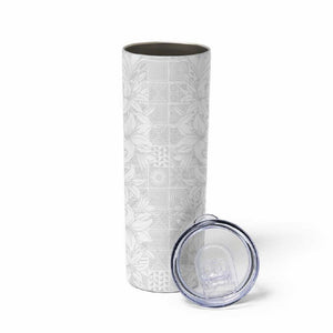 Nigeria Yoruba Osun-Osogbo Festival Skinny Tumbler White Lily Lei - African Pride