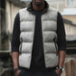 Nigeria Osun-Osogbo Festival Sleeveless Puffer Jacket White Lily Lei With Yoruba Pattern