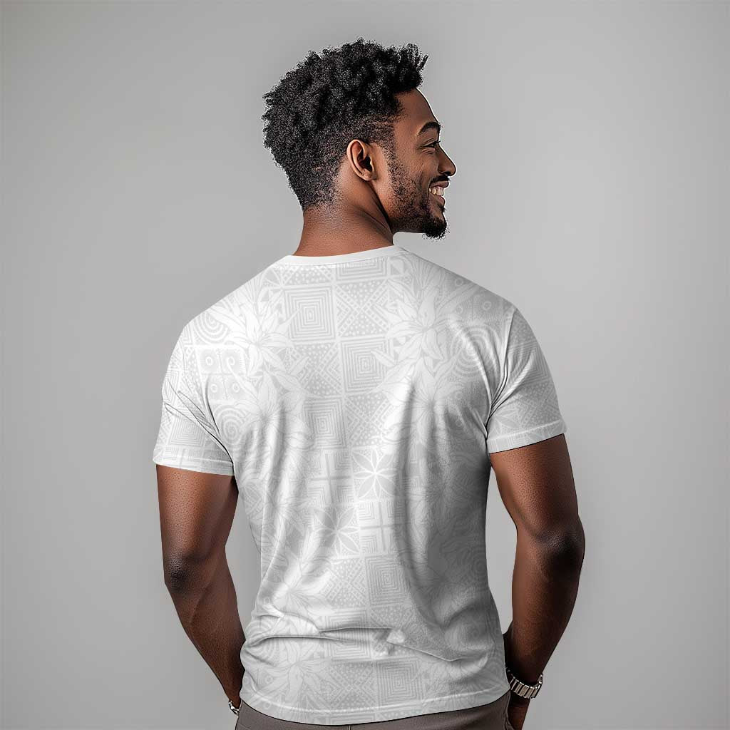 Nigeria Yoruba Osun-Osogbo Festival T shirt White Lily Lei - African Pride