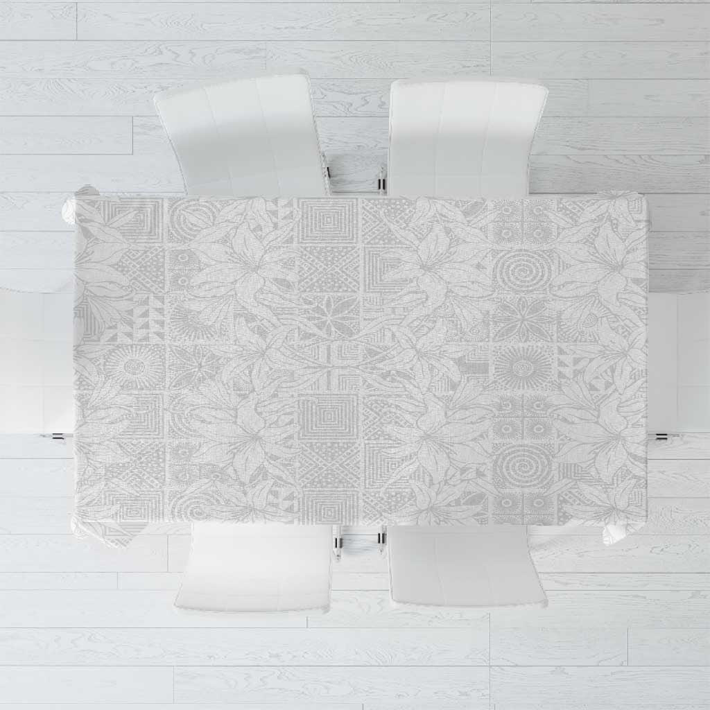 Nigeria Yoruba Osun-Osogbo Festival Tablecloth White Lily Lei - African Pride