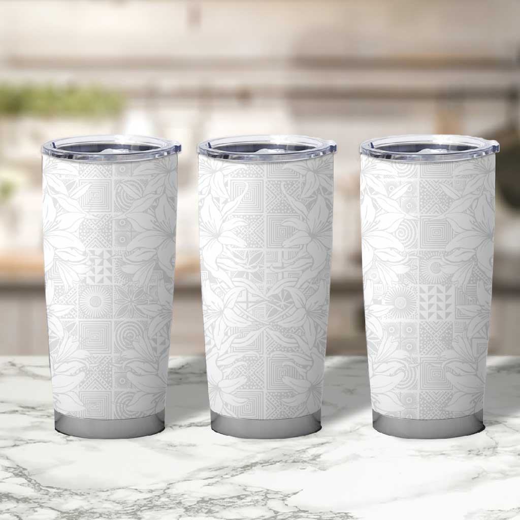Nigeria Yoruba Osun-Osogbo Festival Tumbler Cup White Lily Lei - African Pride
