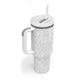 Nigeria Yoruba Osun-Osogbo Festival Tumbler With Handle White Lily Lei - African Pride