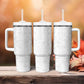 Nigeria Yoruba Osun-Osogbo Festival Tumbler With Handle White Lily Lei - African Pride