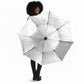 Nigeria Osun-Osogbo Festival Umbrella White Lily Lei With Yoruba Pattern