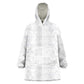 Nigeria Yoruba Osun-Osogbo Festival Wearable Blanket Hoodie White Lily Lei - African Pride