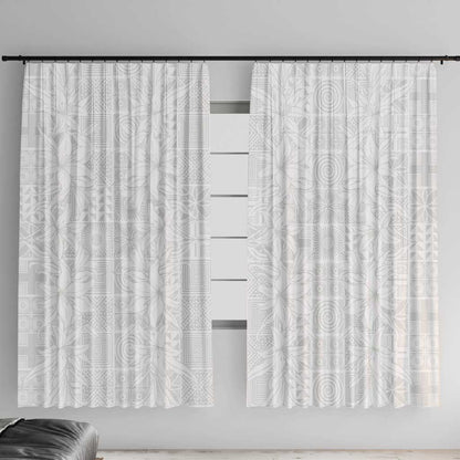 Nigeria Yoruba Osun-Osogbo Festival Window Curtain White Lily Lei - African Pride