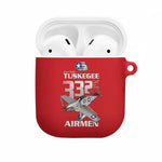 Tuskegee Red Tails Airmen AirPods Case P-51 Mustang 332nd Fighter Group - Red