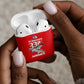 Tuskegee Red Tails Airmen AirPods Case P-51 Mustang 332nd Fighter Group - Red