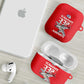 Tuskegee Red Tails Airmen AirPods Case P-51 Mustang 332nd Fighter Group - Red